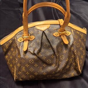 Louis Vuitton Tivoli GM, Monogram Brown and Gold Shoulder Bag, excellent cond.
